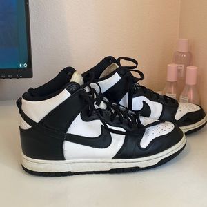 Panda high top dunks